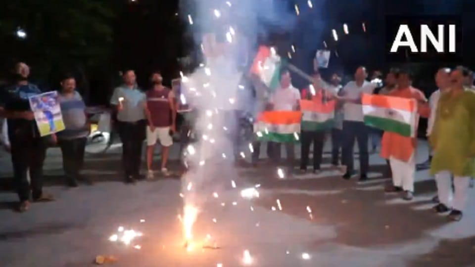 Lucknow: India defeated Pakistan in the Asia Cup, celebrations erupted in Uttar Pradesh