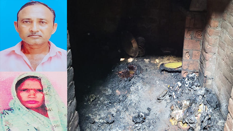 Fatehpur: Fire caused by short circuit, couple burnt alive