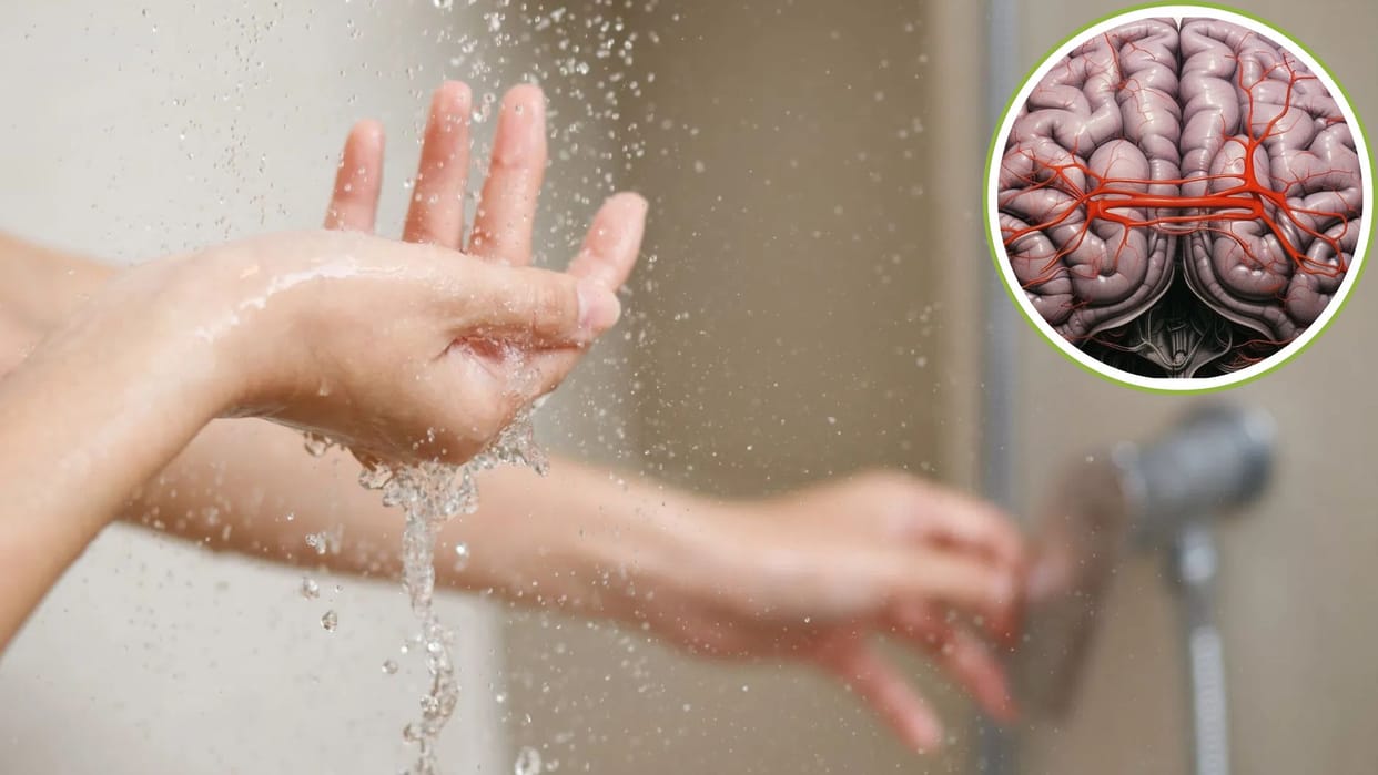 Which part of the body should you pour water on first when bathing know what doctors say