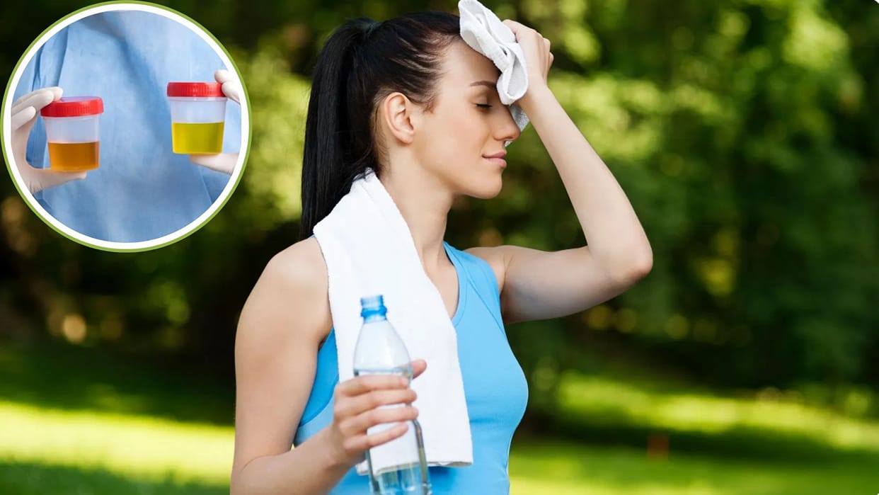Yellow urine can be a symptom of dehydration these simple measures can be effective in such a situation