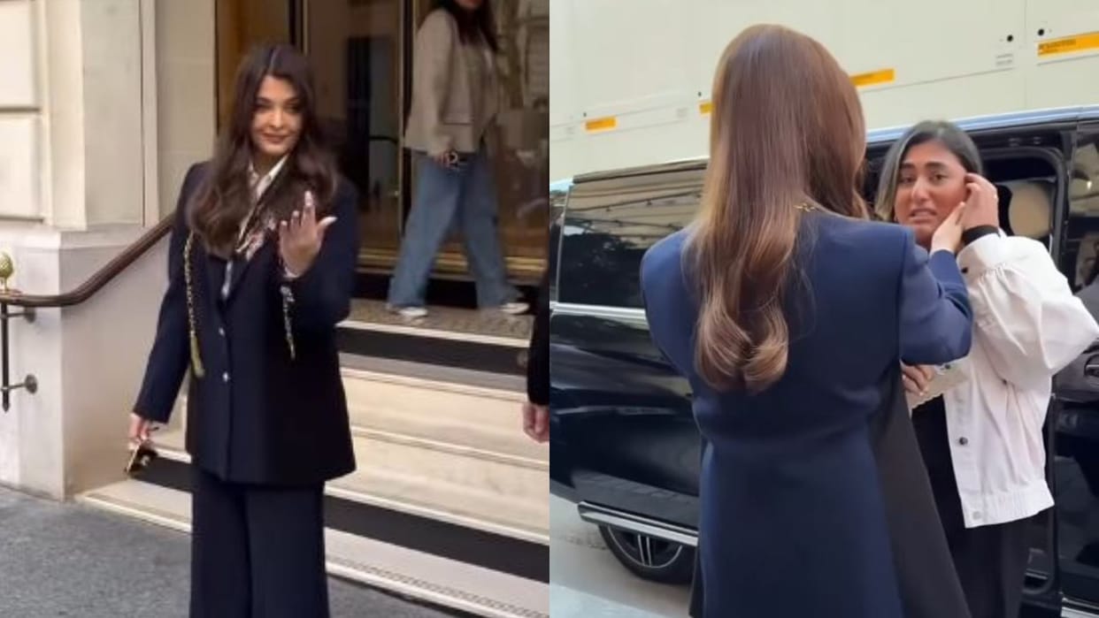 Aishwarya Rai bachchan hugs fan video goes viral user praise the actress