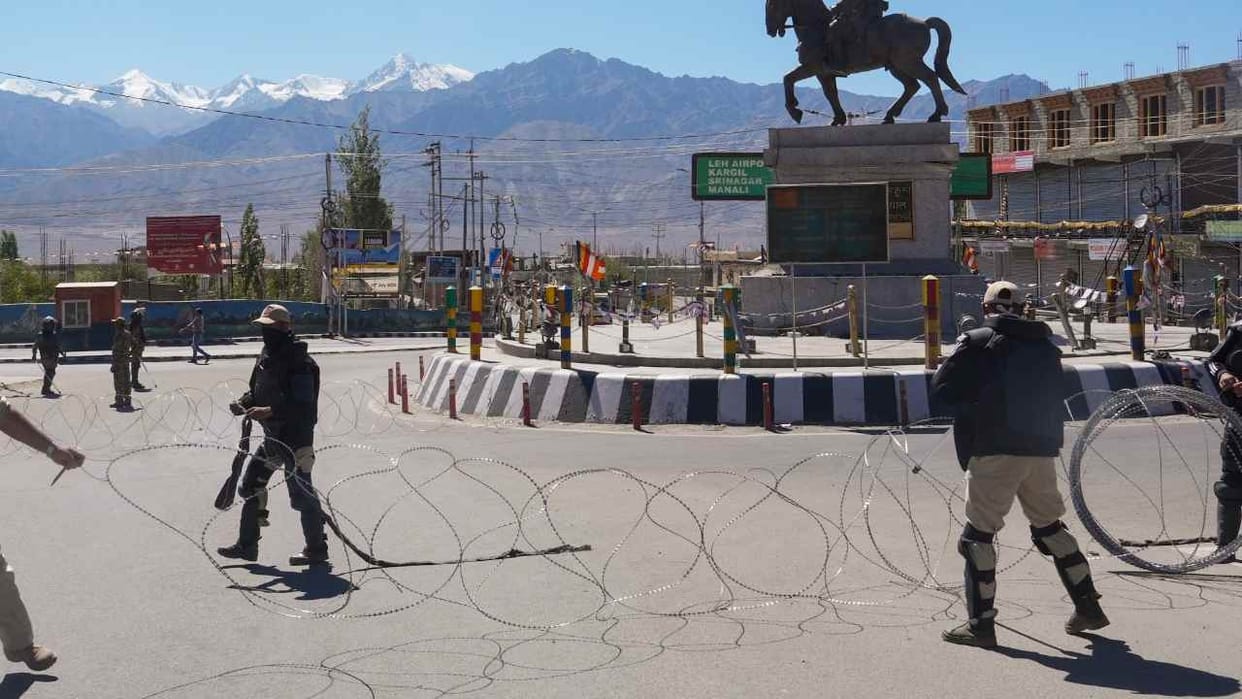 Ban on holding processions rallies and marches without permission in Leh