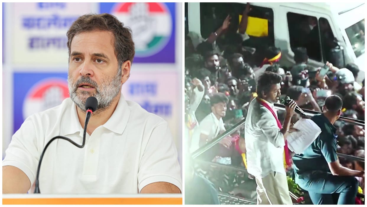 Rahul Gandhi speaks with Tamil Nadu CM Stalin and Actor Vijay over Karur stampede news and updates