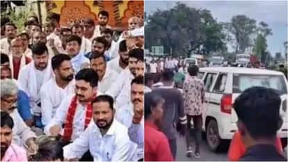 Rajasthan News: Tension in Dungarpur due to rumors of youth's death, police vehicle pelted with stones; Dowada