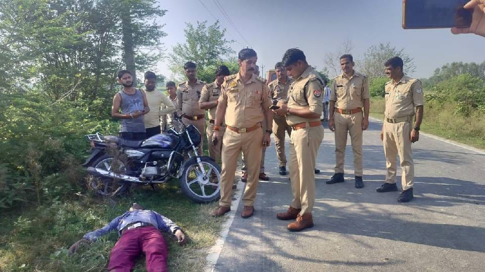 body of man found in Sitapur who kicked scooter in Lucknow marks of injury on his body