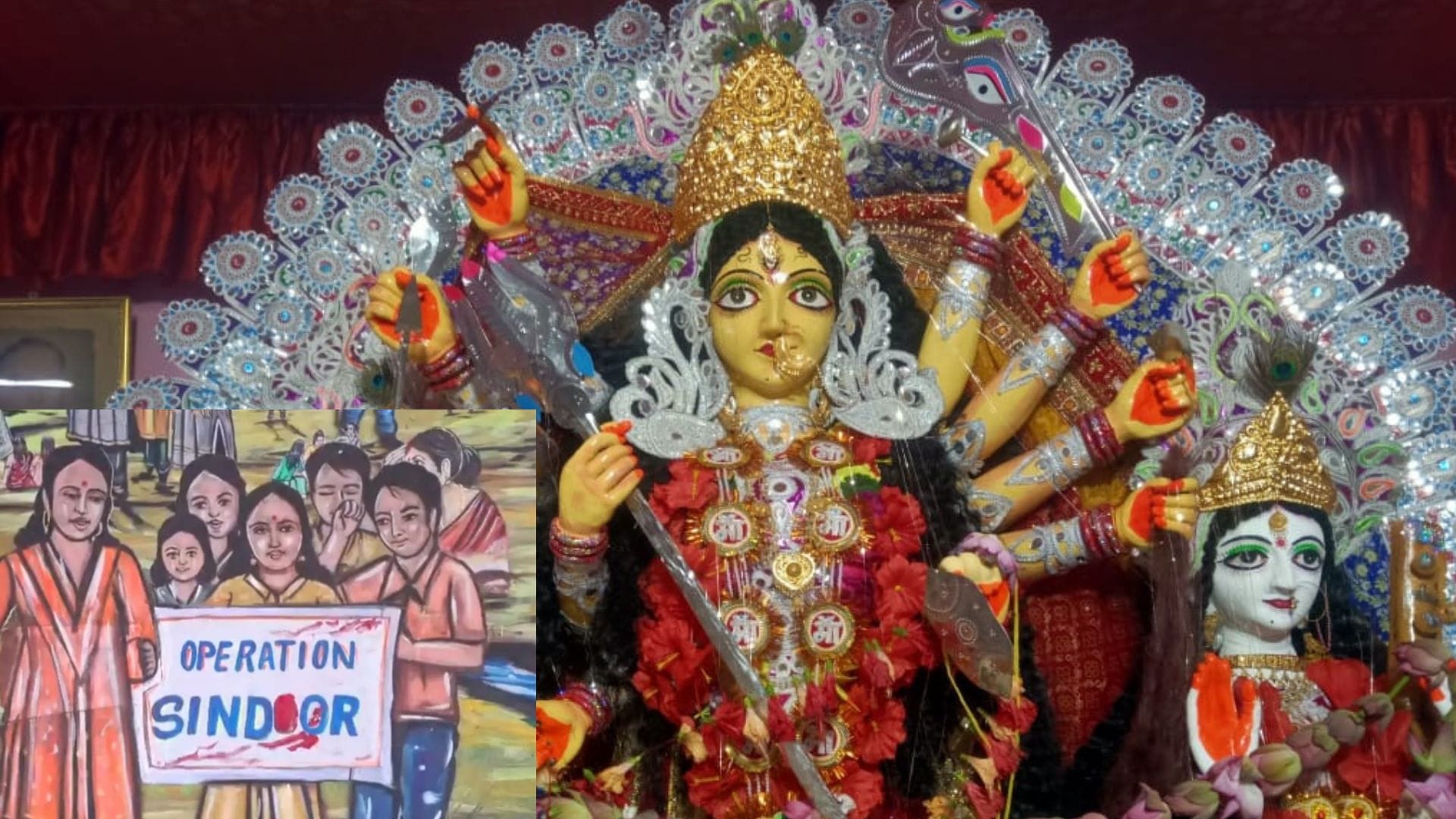 दुर्गा पूजा पंडालों में आस्था