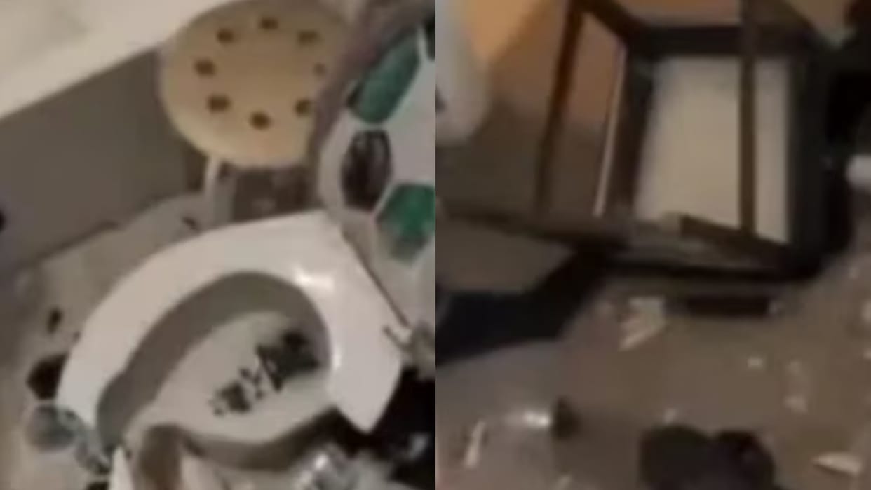 When the mother snatched the phone from the 12 year old boy the boy vandalized the house Video Viral