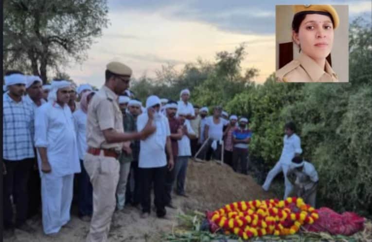 Jalore: Tragic accident in Sanchore, woman constable dies after being hit by a trailer