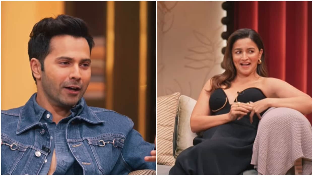 Alia bhatt and varun dhawan takes part in kajol and twinkle too much chat show