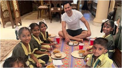 SSKTK Star Varun Dhawan Host Kanya Bhoj On The Occasion Of Durga Ashtami Shares Photos And Wishes Everyone