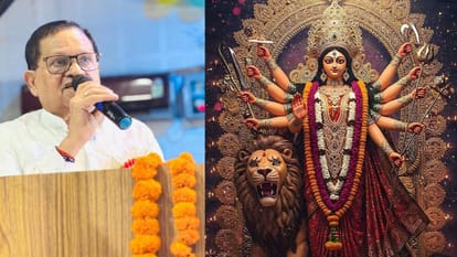 Bihar News : 2025 Navratri celebrated durga puja Dakbangla chauraha patna bihar