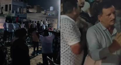 Fight between two groups, stone pelting and police action during Dandiya festival in Bikaner