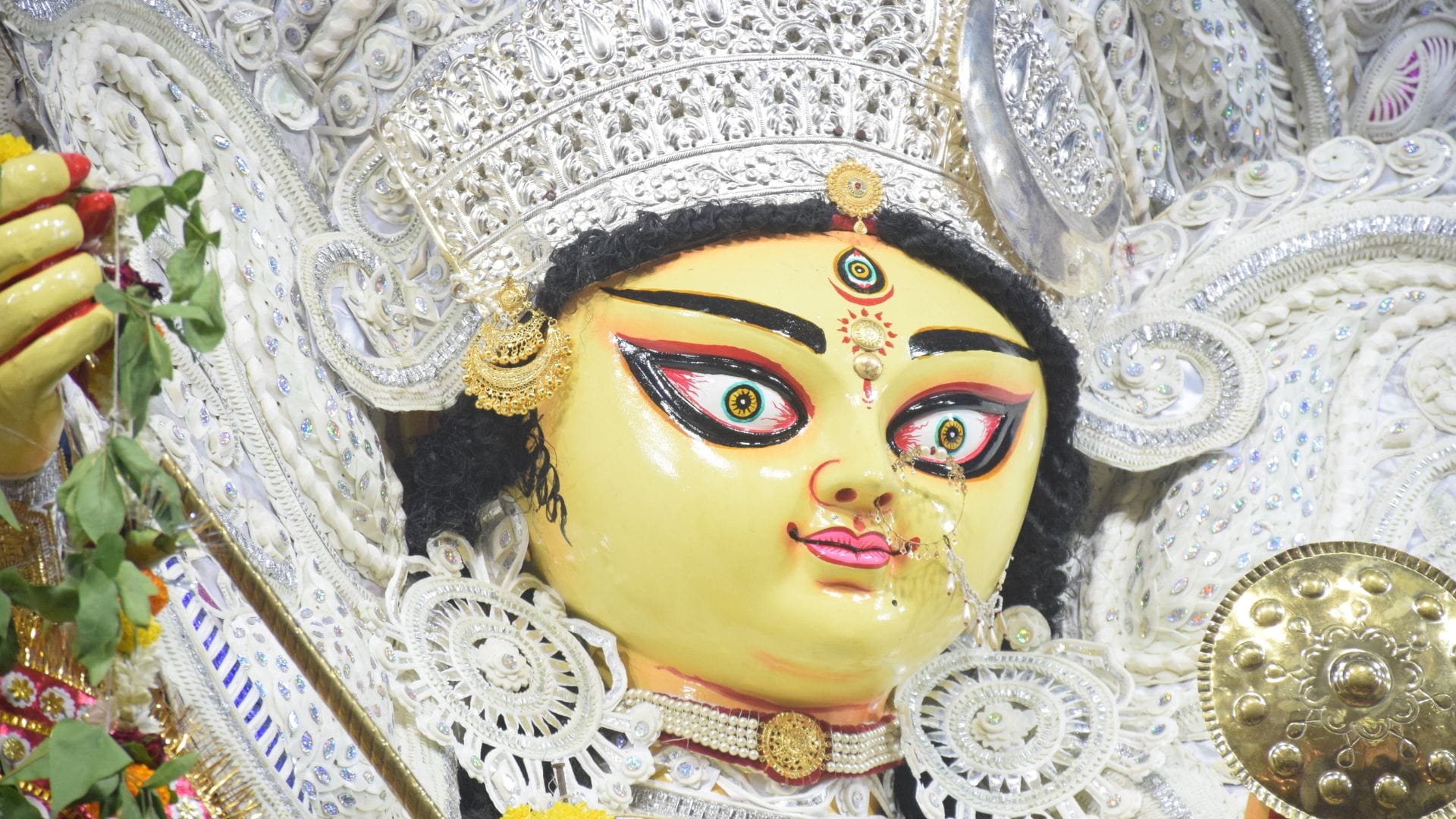 Durga Puja in pictures Some with AI themes others with Dhunuchi dances devotees flock to Kashi 512 pandals