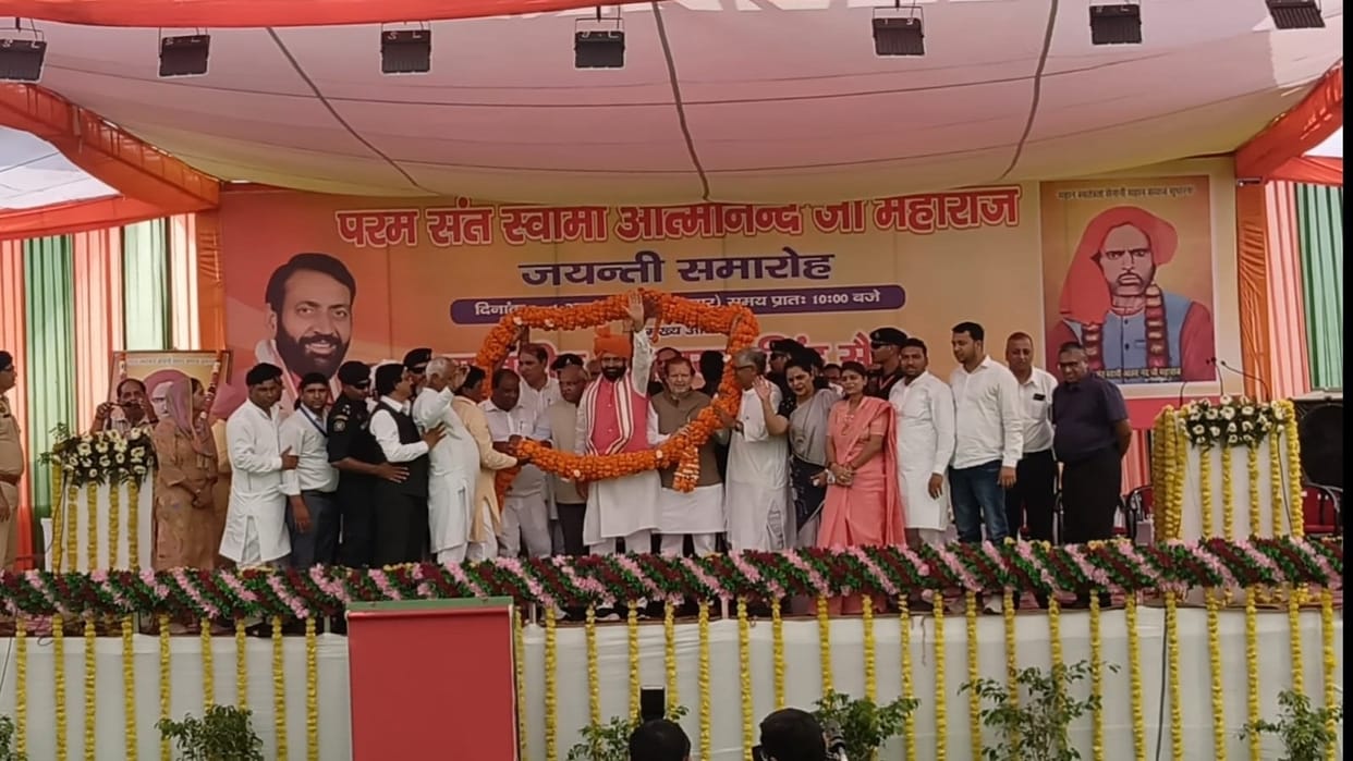 CM Naib Saini arrives in Rohtak He said Like a burning lamp, we, like saints, give light to society