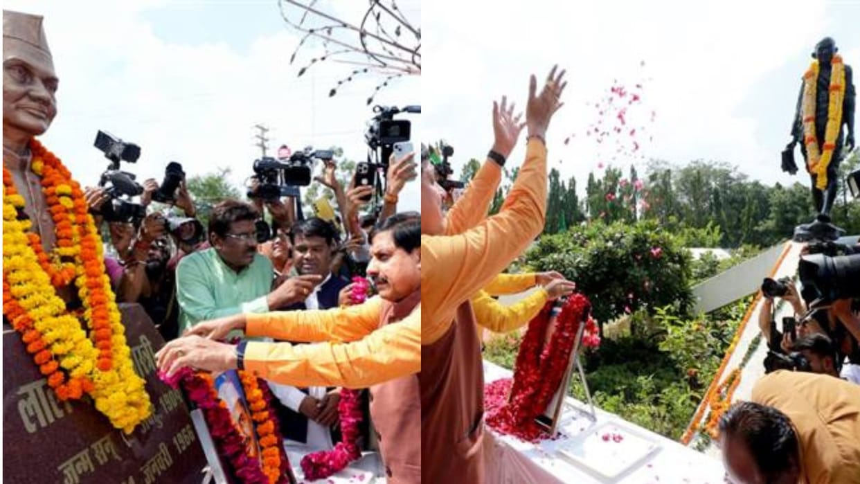 MP News: CM pays tribute on Gandhi-Shastri Jayanti, says Mahatma Gandhi showed the path of non-violence
