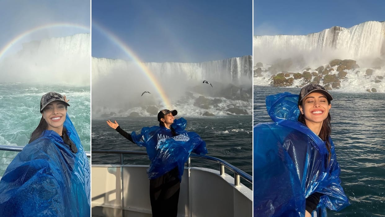 Nushrratt Bharuccha enjoy at Niagara Falls See Photos