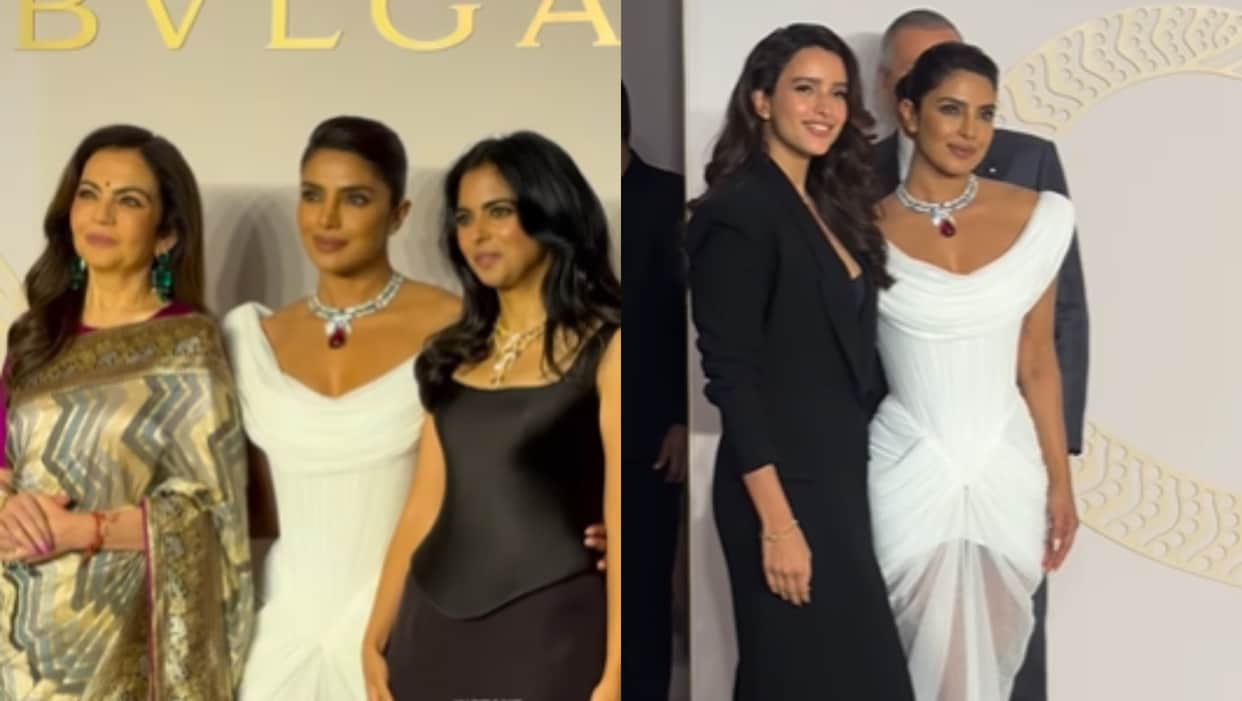 priyanka chopra tripti dimri tamannah bhatia bvlgari event mumbai nita ambani serpenti exhibition
