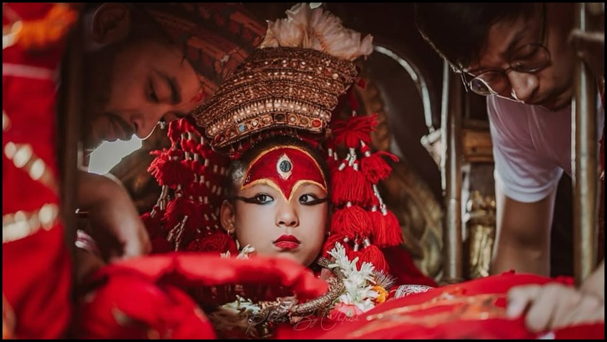 Nepal New Kumari Aryatara Shakya Story Kathmandu Youngest Goddess Tradition