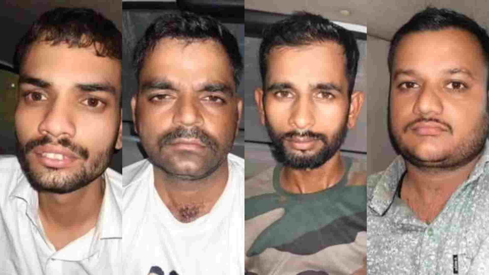 पुलिस की गिरफ्त में आरोपी।
