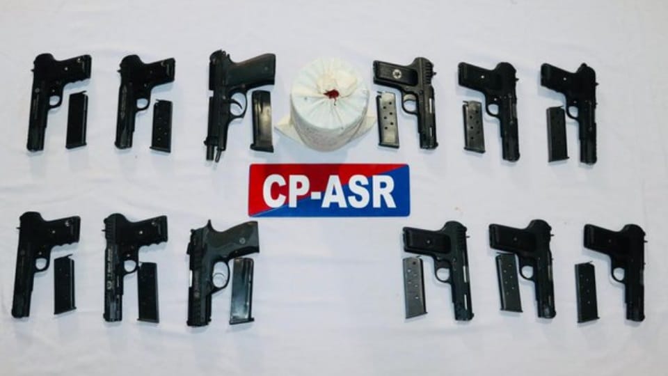 Arms drug smuggling network linked to Pakistan busted five accused arrested
