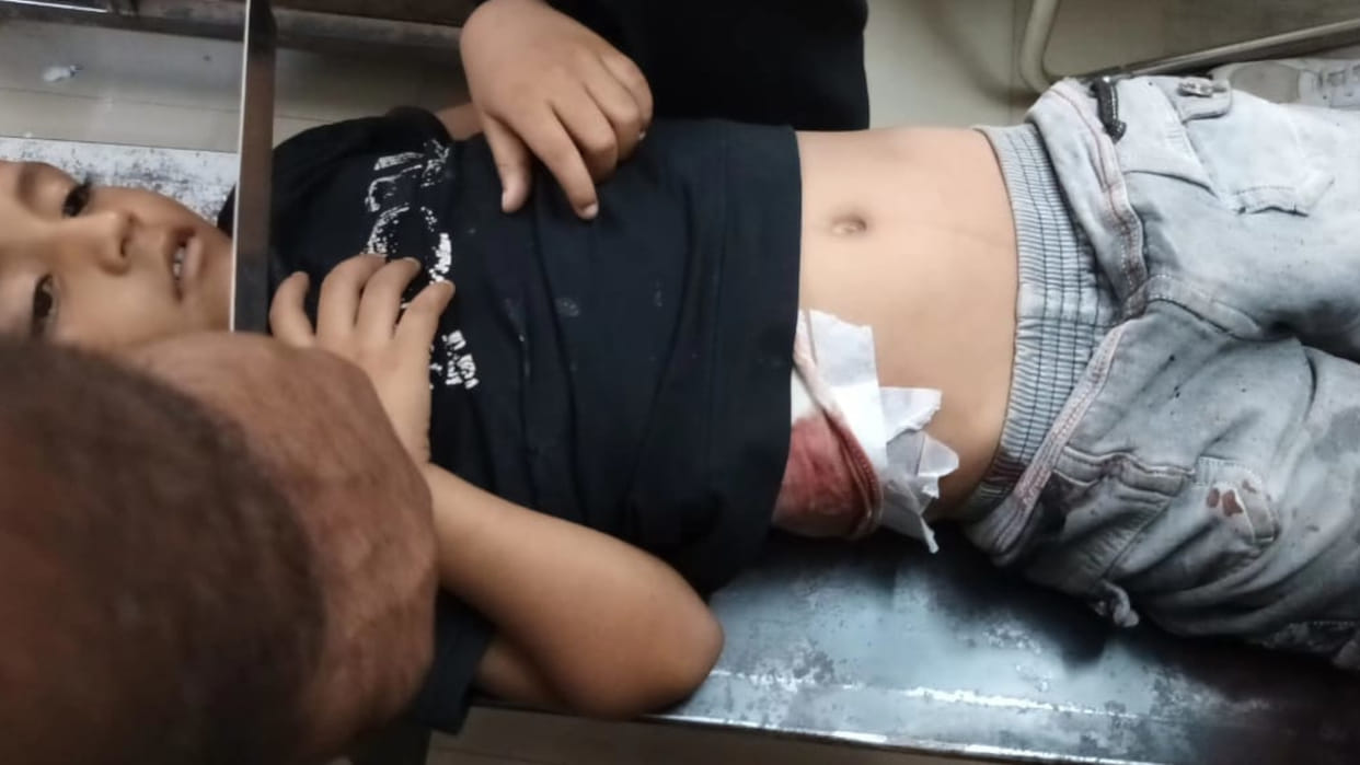 In Deoria, an innocent child was playing with weapons, a bullet fired and he was injured.