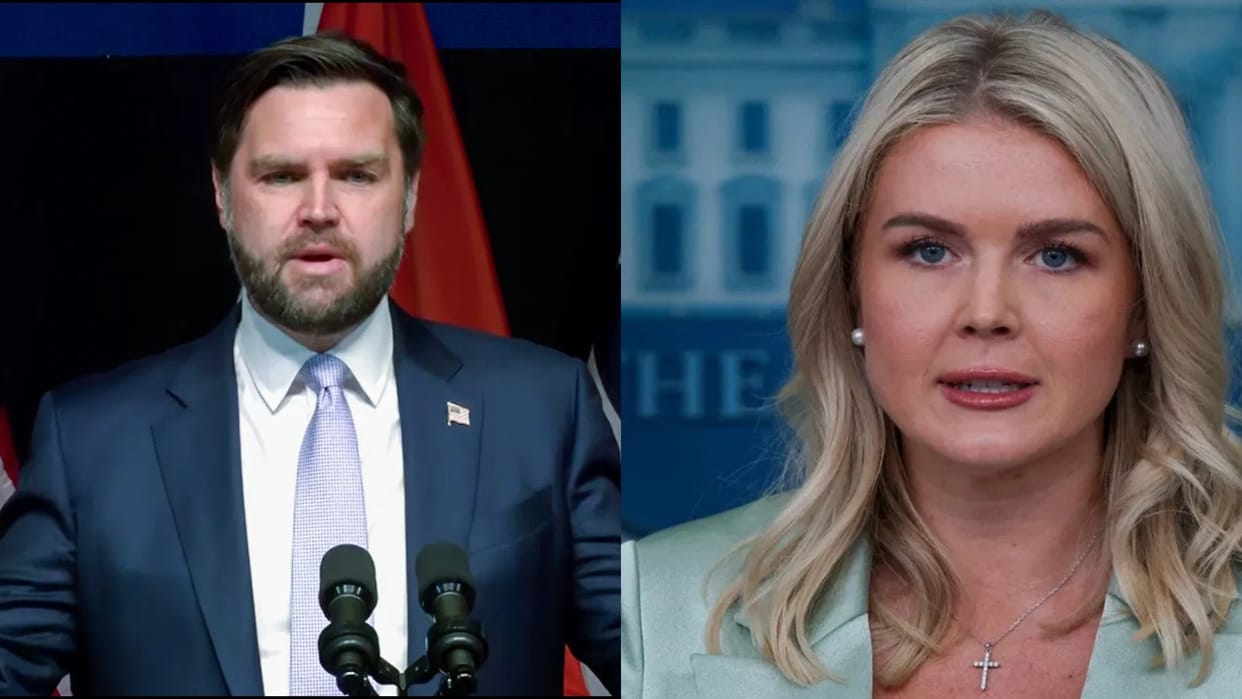 US shutdown Republican leaders JD Vance Karoline Leavitt leveling serious allegations against Democrats