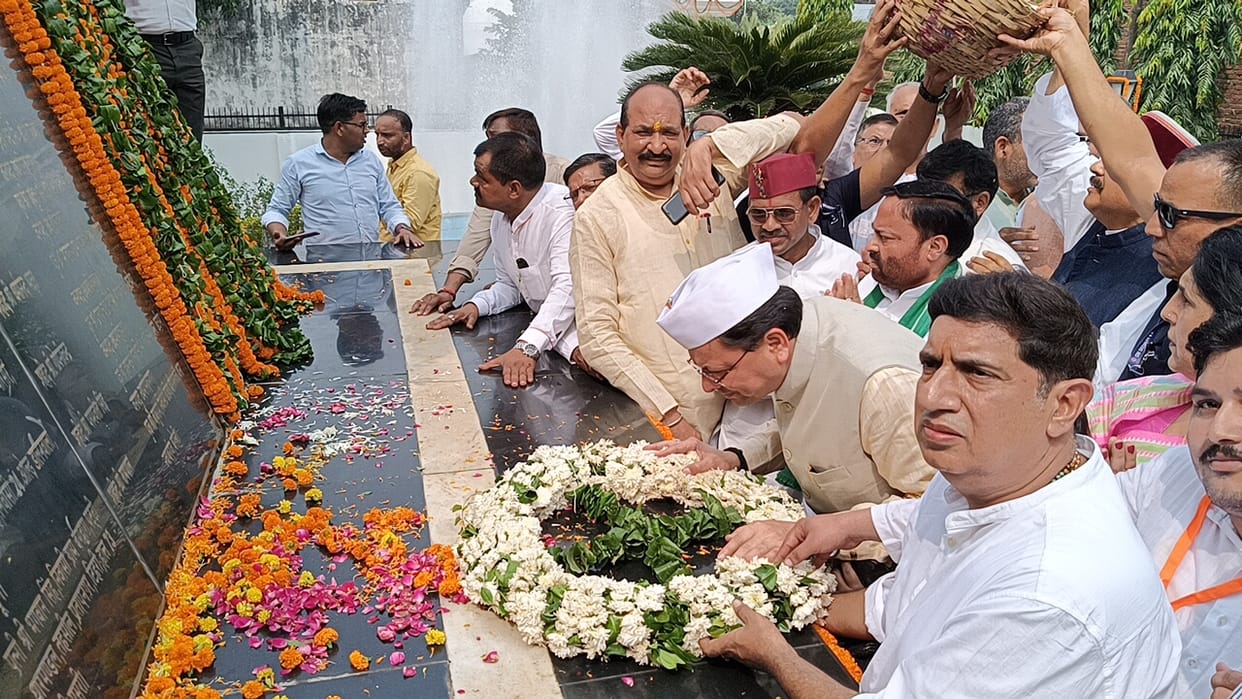 Uttarakhand CM Pushkar Singh Dhami Announces Redevelopment of Shaheed Memorial and State Curriculum in Madrasa