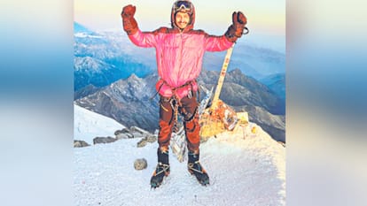 Achievement: Varun Barari of Mandi conquered Europe's highest peak, Mount Elbrus.