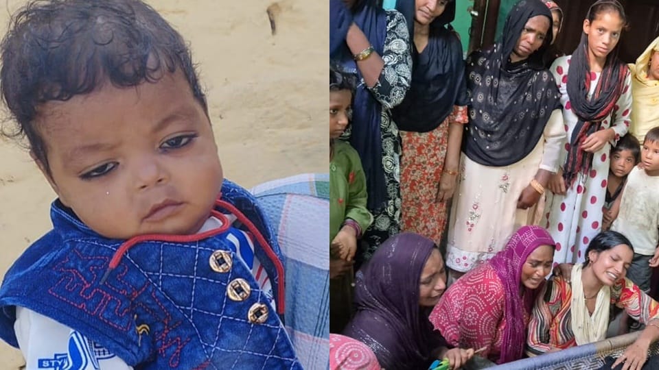 Moradabad: A child accidentally wandered into the bathroom while playing and drowned in a bucket of water