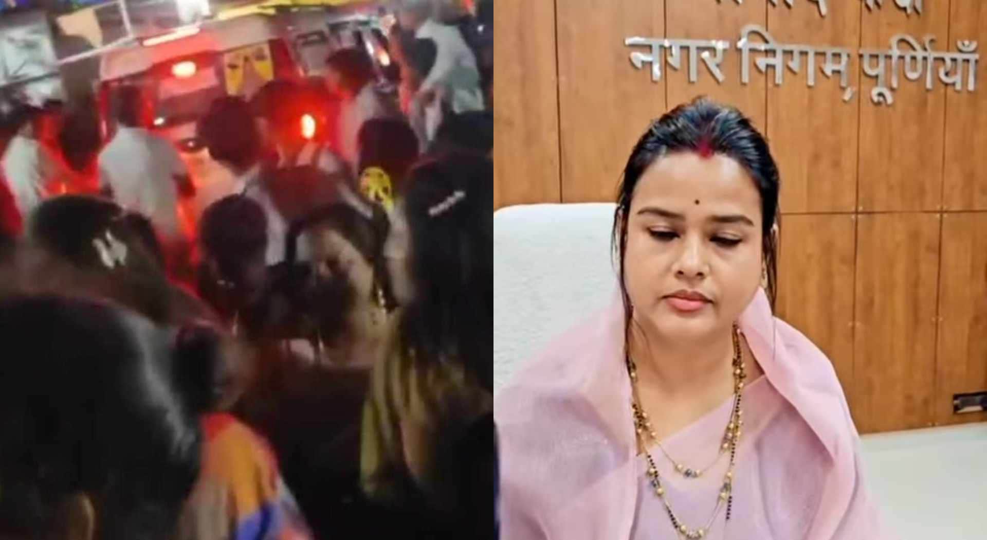 डिप्टी मेयर की गाड़ी ने महिला और बच्ची को मारी टक्कर