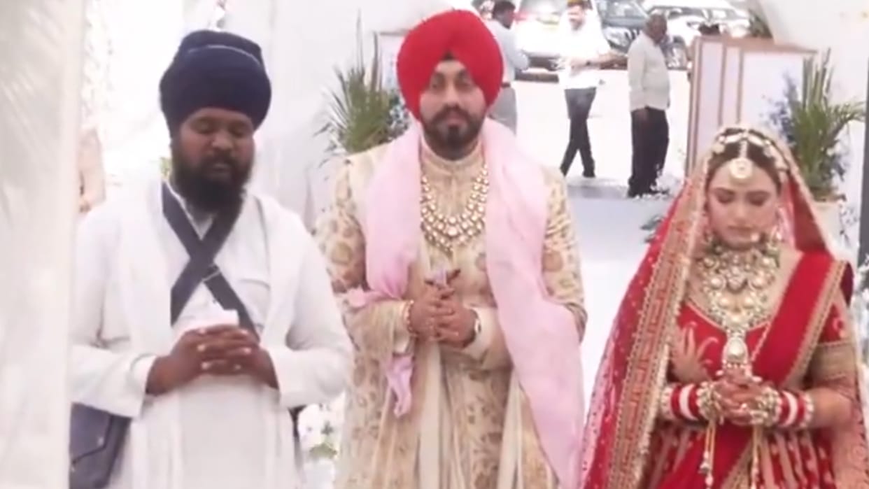 Sister of Cricketer Abhishek Sharma Komal Sharma ties the knot with businessman Lovish Oberoi