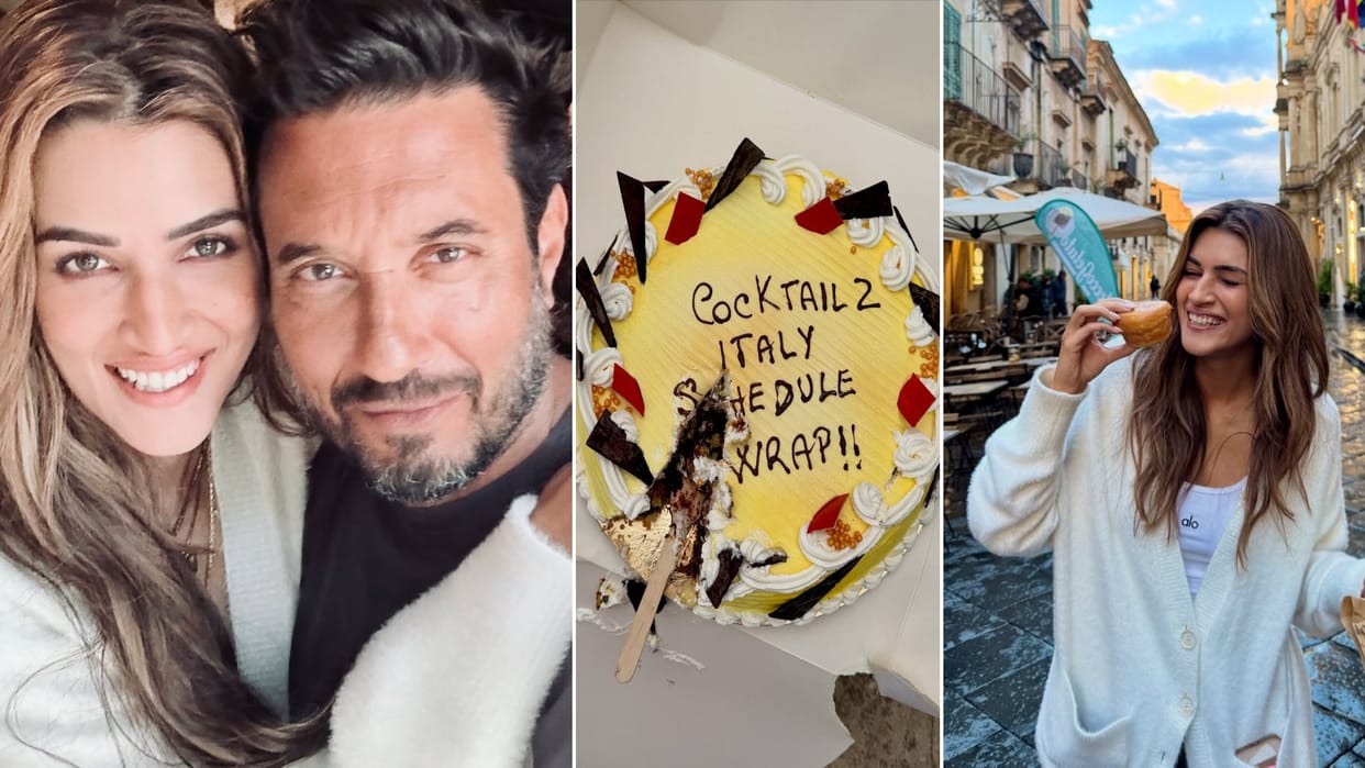 kriti sanon wrap up Cocktail 2 italy schedule share post photos