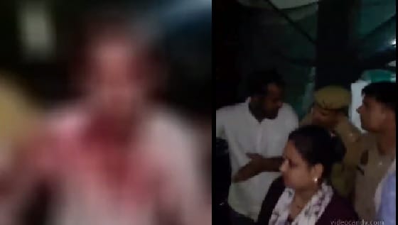 Kanpur Fight at Mandhana Dussehra fair committee member beaten with belt search on for three accused