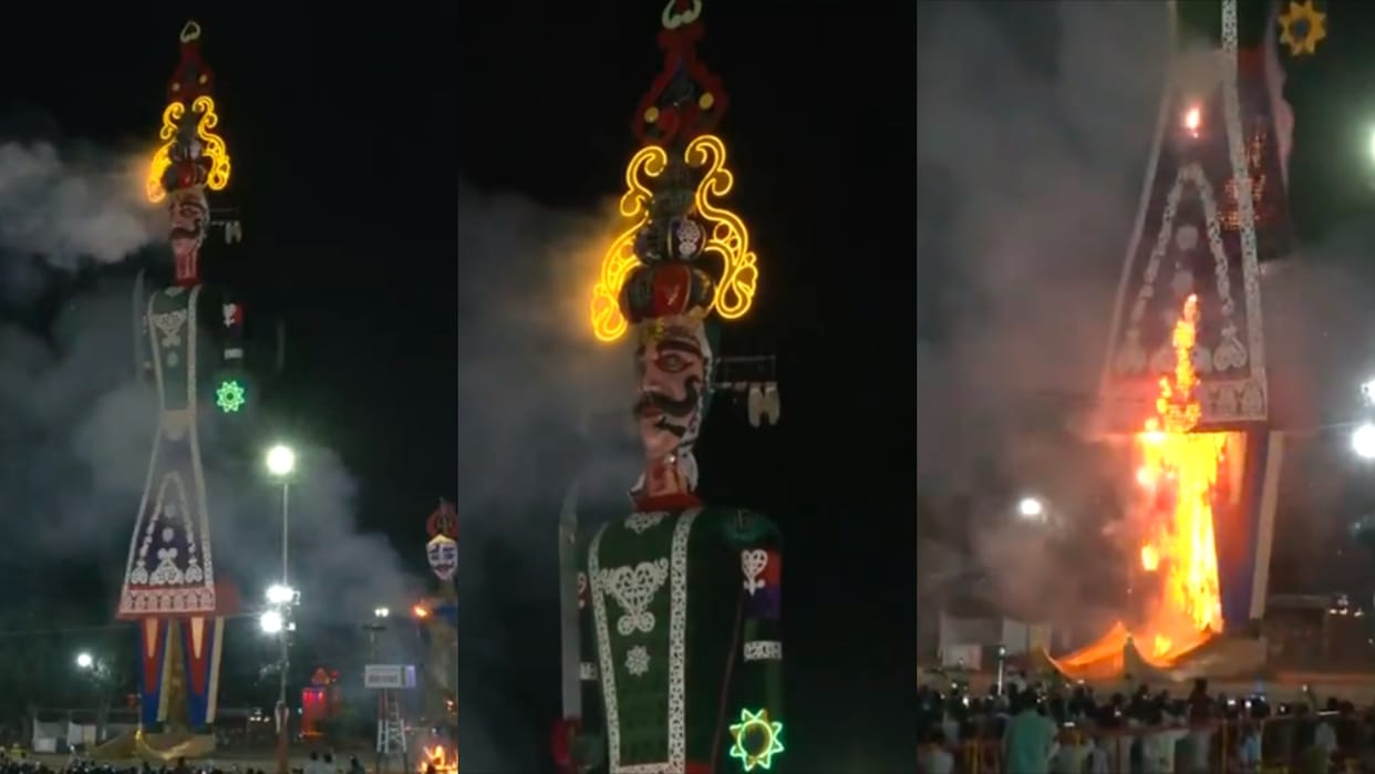 Rajasthan Kota Ravan Effigy World Record claim over 200 feet tall Dussehra  tallest Ravana in world hindi news
