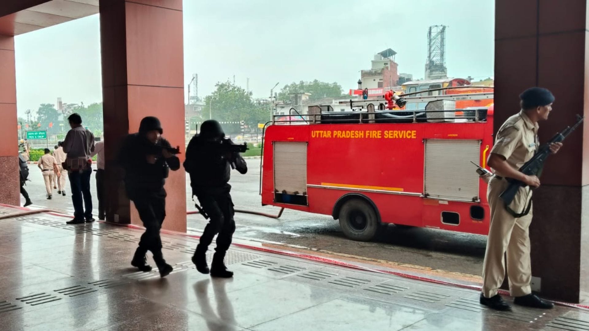 Mock drill conducted at Banaras station in varanasi