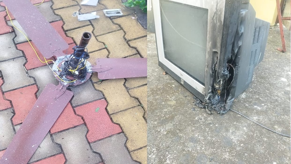 mysterious fire has been raging in the house for six days, suddenly burning items, family terrified