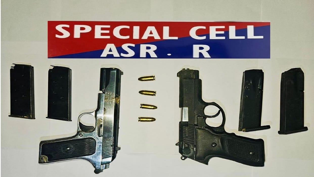 Amritsar police action in Punjab: 3 smugglers arrested with weapons; suspected links to Pakistan.
