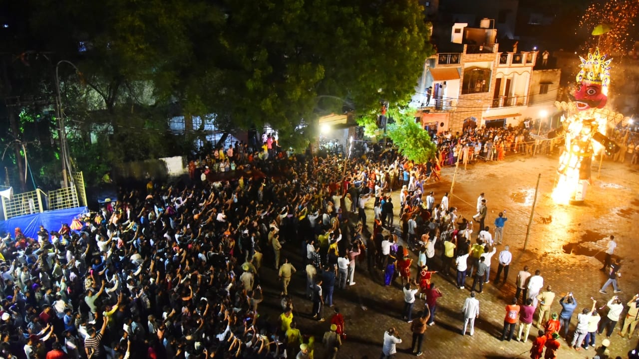 Ravana Dahan in Bareilly on dussehra
