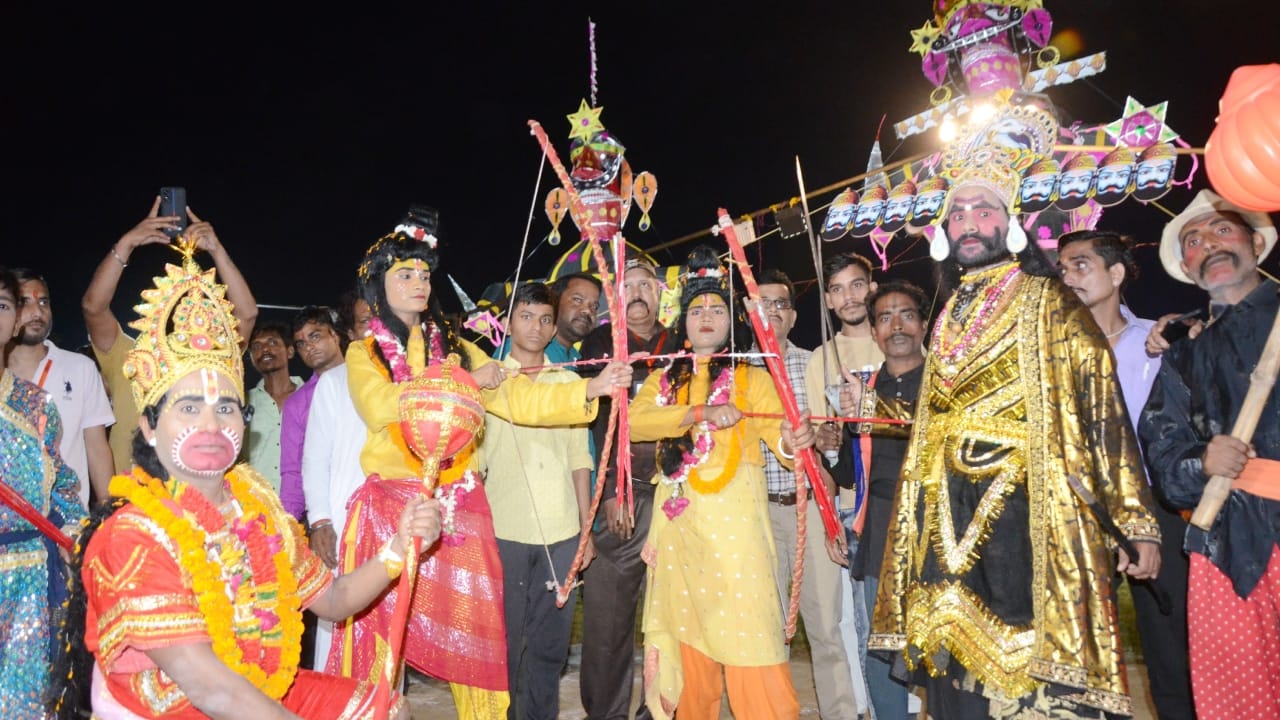 Ravana Dahan in Bareilly on dussehra