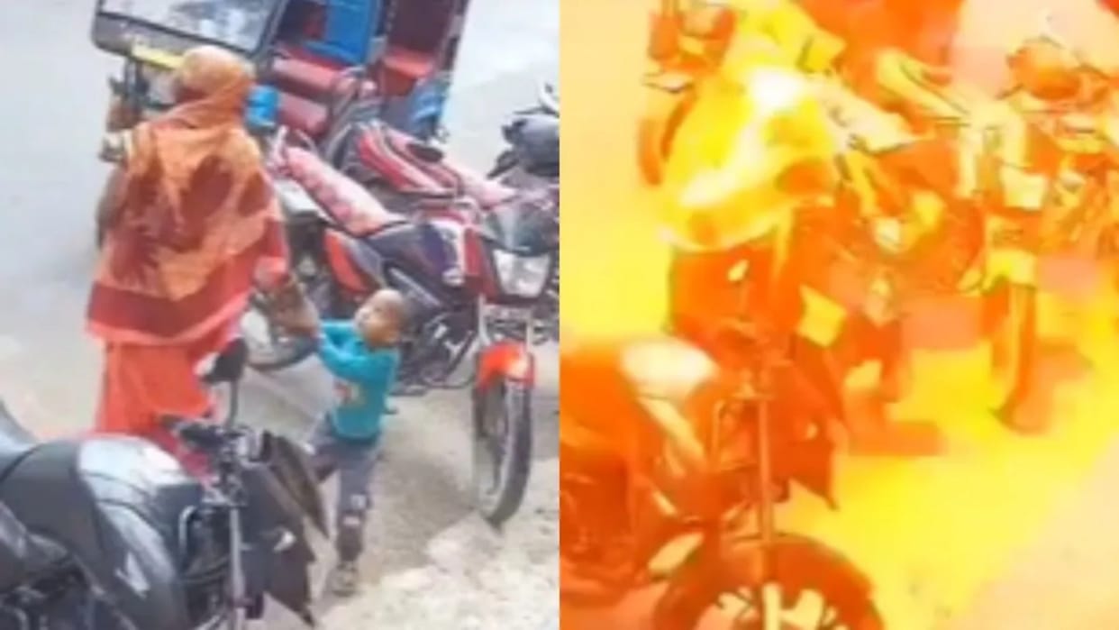 3 year old boy saves his mother from electric shock video goes viral on Internet see netizens reaction