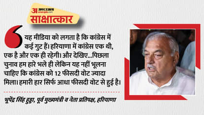 भूपेंद्र सिंह हुड्डा, पूर्व मुख्यमंत्री व नेता प्रतिपक्ष, हरियाणा