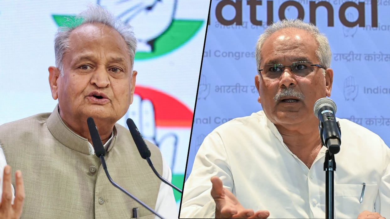 Congress appoints Ashok Gehlot and Bhupesh Baghel as senior observers for Bihar elections