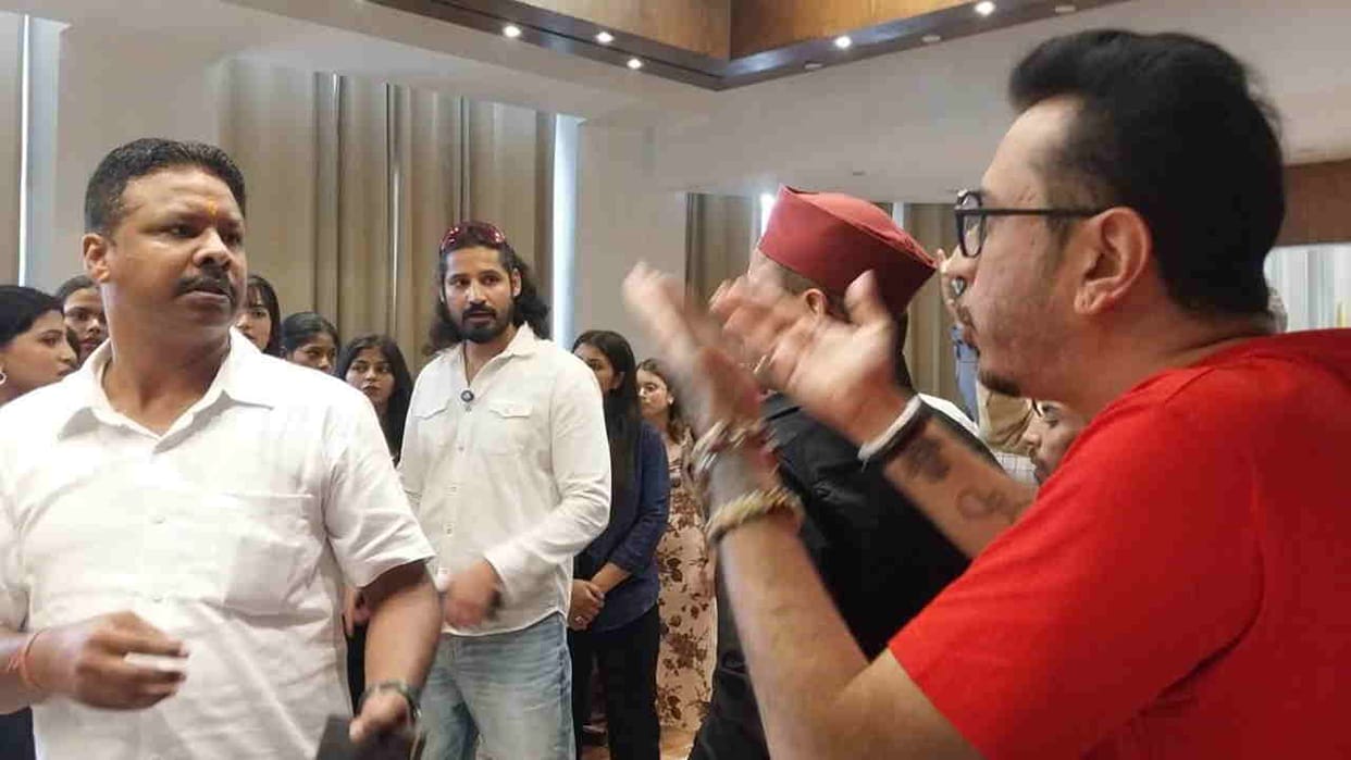 Ruckus over audition of Miss Rishikesh contest Hindu Raksha Sangthan members protested Uttarakhand news