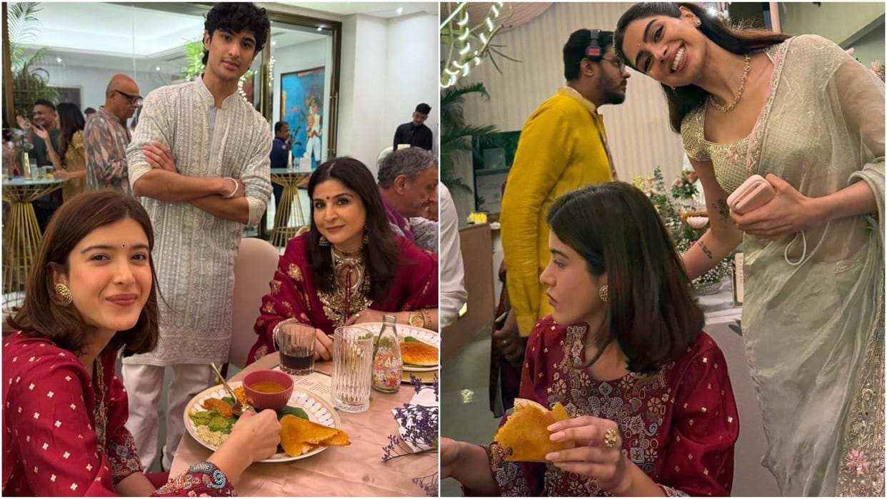 Shanaya Kapoor Enjoys Dosa In Sister Anshula Engagement Khushi Kapoor Comment Seeks Attention