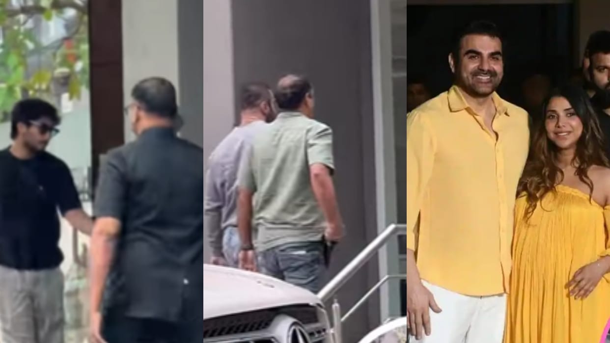 Arhaan Khan sohail visits hospital to check on sshura khan arbaaz khan soon to be parents