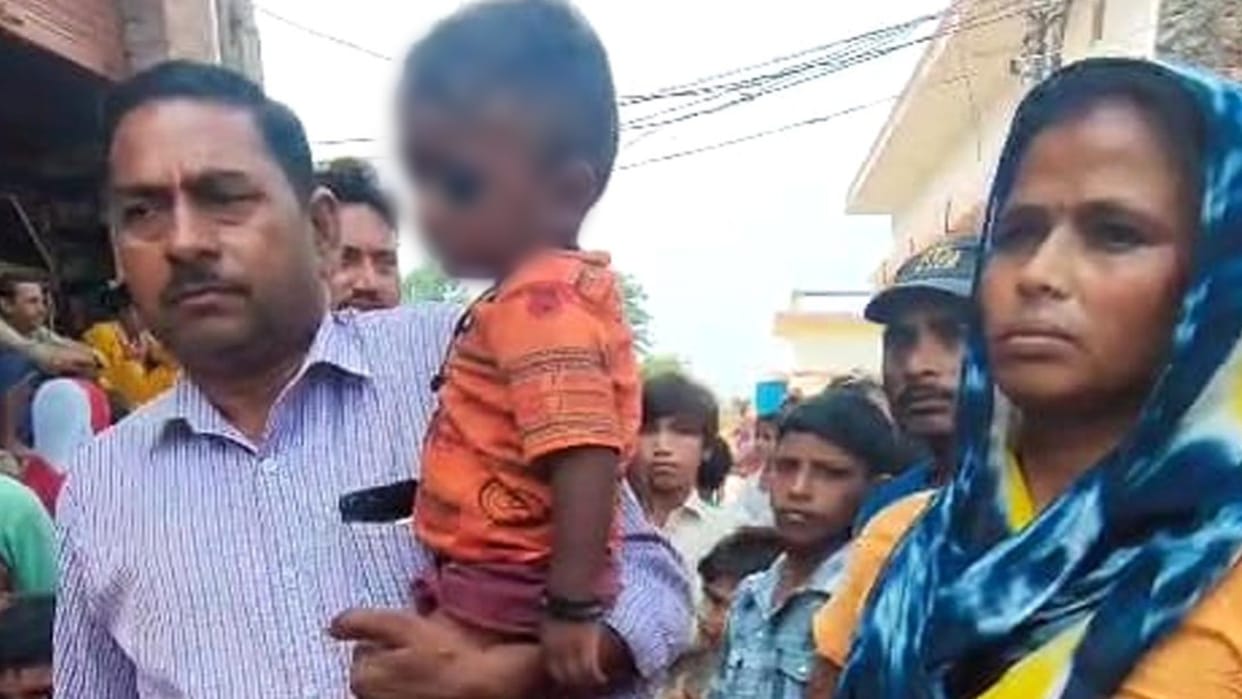 two year old child was found unconscious in Ujhani Budaun