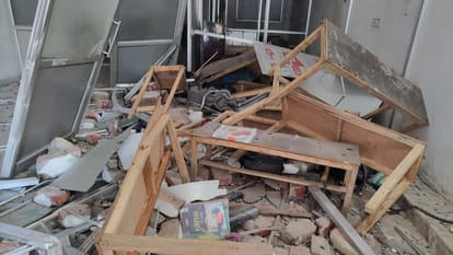 massive explosion at a coaching center in Farrukhabad two students killed and seven injured