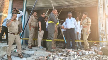 massive explosion at a coaching center in Farrukhabad two students killed and seven injured