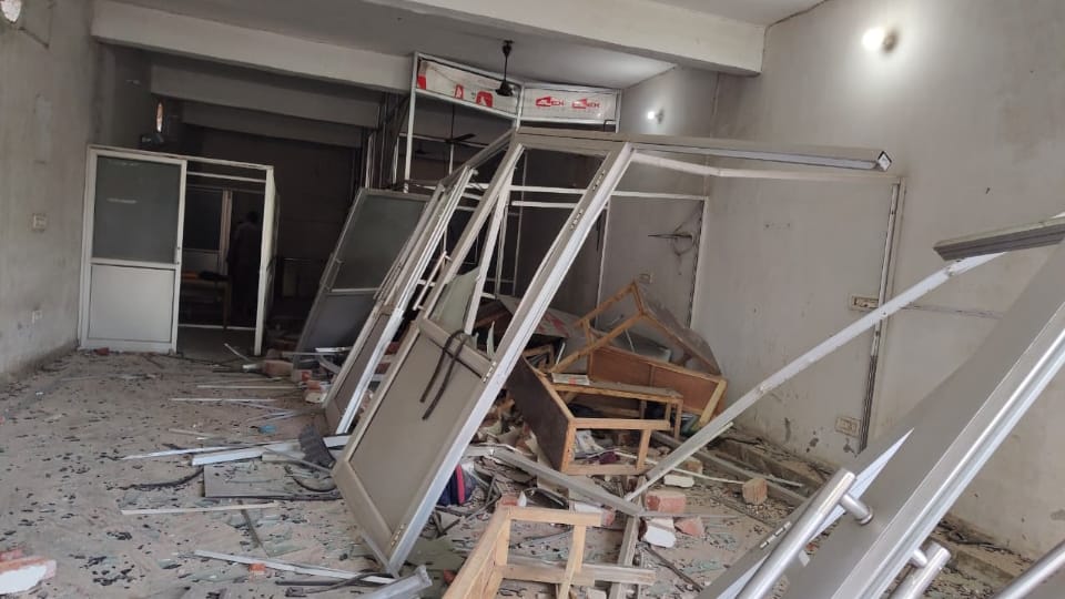 massive explosion at a coaching center in Farrukhabad two students killed and seven injured