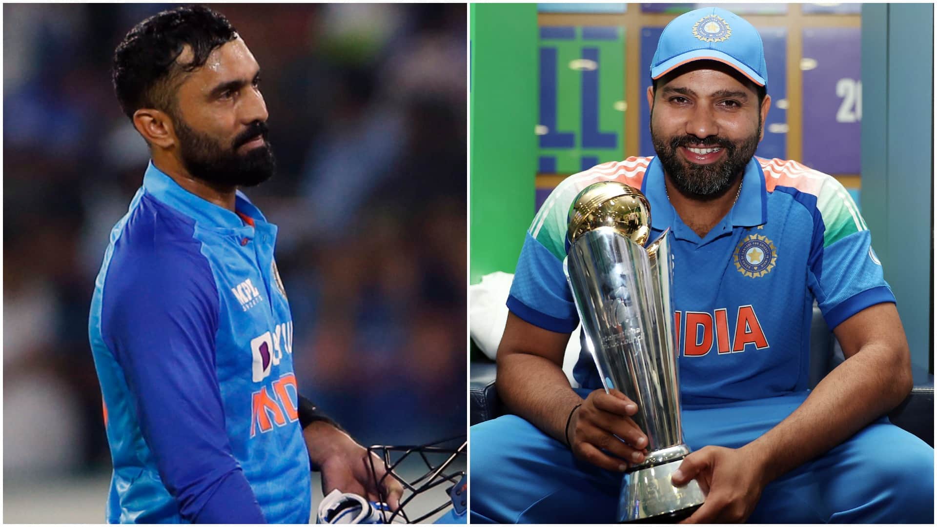 Dinesh Karthik’s Heartfelt Tribute to Captain Rohit Sharma: “You Taught India How to Win Big Matches”